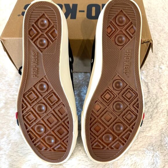 PRO-KEDS Royal Lo Lea Men's Black Leather Sneakers Size 8.5 - Picture 4 of 6